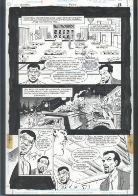 Joe Rubenstein Norm Breyfogle | Breyfogle Batman Page - Bruce Wayne Helps the Homeless - Signed Issue Batman # 556 Page 12 | Koch Comic Art