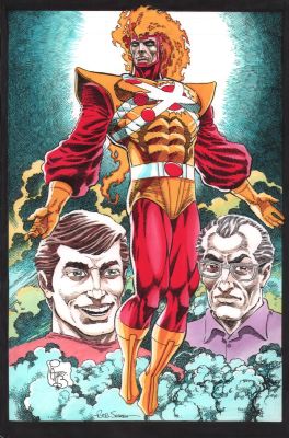 Pat Broderick | Firestorm Color Commission - Signed | Anthony’s Comic Book Art