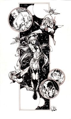 Karl Altstaetter | Space Girl Pinup (Early 2000’S) | Romitaman