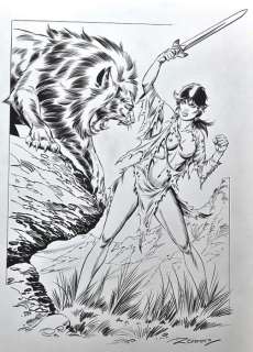 Romero, Enrique BadÃ­a - Original poster art - Modesty (Miranda) Blaise | Catawiki