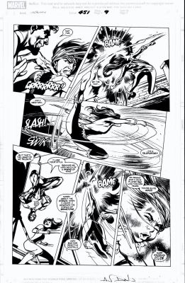 Davis, Alan - Uncanny X-Men #451 Pg 9, X-23 Joins Team & Tests Nightcrawler | Cool Lines Art
