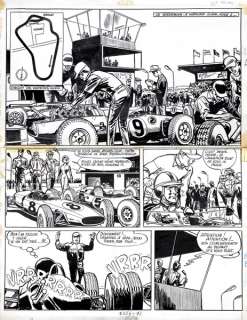 Jijé | Valhardi, planche n°26 Ã  l’encre de Chine de l’Ã… | Banque Dessinée