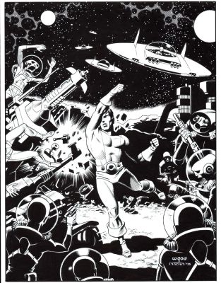 Gary Martin | Heroes Inc. Frontis Recreation (Awesome Detail!) | Romitaman