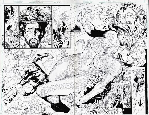 Di Amorim | Lady Death #2 P 20-21 Dps (Lady Death Battles & Knocks Out a Crazed Scaly Vampire Babe!) 2006 | Romitaman