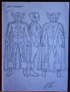 Original Signed Sketch by Alex Ross -  Red Tornado | Catawiki