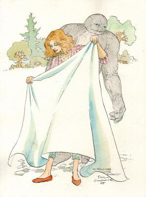 Paul Chadwick | Concrete And Maureen Illustration | Romitaman