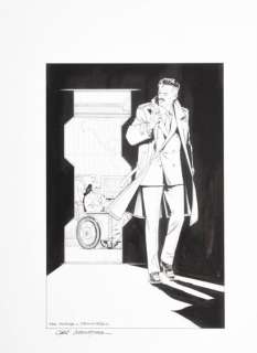 Denayer ,Christian ( 1945 ) | "Wayne Shelton" - Illustration originale Ã  l’encre de… | Stanley’s Auction