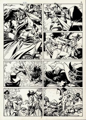 Esteban Maroto | Conan #? P 8 Published Page (Conan Battling Throughout with Sexy Babe Also!) | Romitaman