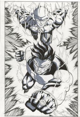 Mario Foccillo | Justice League Unlimited Issue 19 Page Variant Cover | Albert Moy