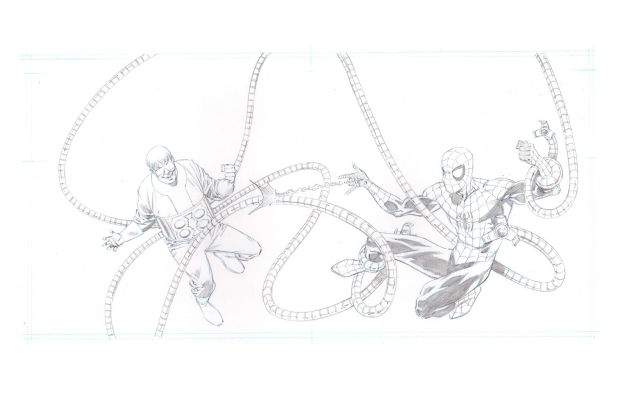 Pat Olliffe | Spiderman Vs Doc Ock - Disney/Marvel Storybook Cover | Catskill Comics