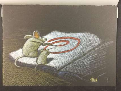 Frezzato, Massimiliano - original illustration "Topi e Chiocciola" | Catawiki