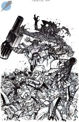 Daniel Warren Johnson | Transformers Issue 19 Page Cover | Felix Comic Art