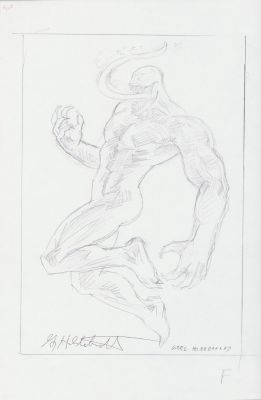 Greg Hildebrandt | Venom Tongue Out Pencil Art Commission - Signed | Anthony’s Comic Book Art