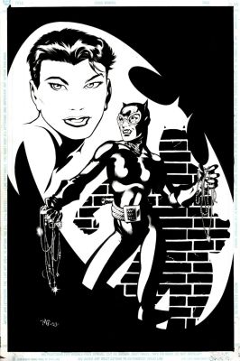 Unknown a Artist | Catwoman Pinup Or Cover (Anyone Know Who This Artist ’Mp’ Is??) 2003 | Romitaman