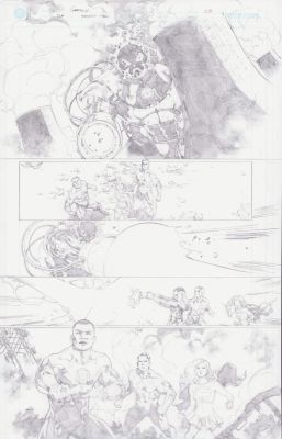 Gardenio Lima | Jla Sample Page #3 - Interior Page | Anthony’s Comic Book Art