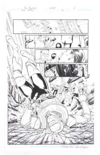 Ron Randall J. Livesay Doom Patrol #12 Splash Page | Bruneau & Co. Auctioneers