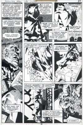 Mike Golden | Golden, Michael - Detective Comics #482 Pg 38, Batman Family - Etrigan the Demon Called 1978 | Cool Lines Art