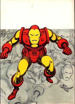 Lopez Espi | El Hombre de Hierro #5 (Iron Man #5 Published Mixed Media Cover!) 1974 | Romitaman