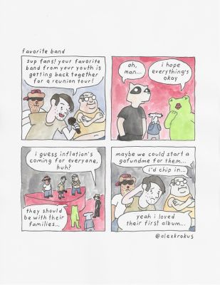 Alex Krokus | favorite band | Athenaeum Comic Art