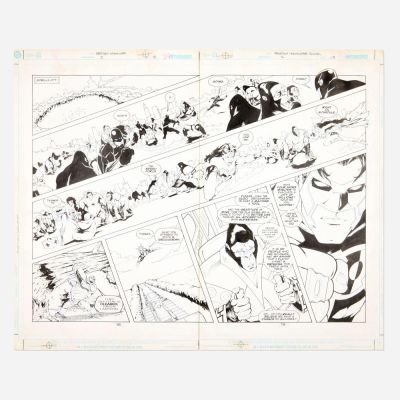Lot 317 - Gustavo Vazquez, Martian Manhunter Annual Vol 2 #2 Story Pages 18 and 19 Original Art (D.C. Comics, 1999) | Landry Pop Auctions