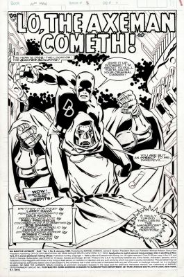 Dale Keown - Nth Man #8 P 1 Splash (Incredible Daredevil Battling Dr. Doom From a 1960S Flash Back!) 1990