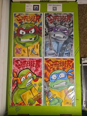 Original Art J. Tamimi 4 Bros On Shredder Blanks With coa Each | eBay US (Buy It Now)