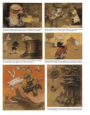 NINE Carlos - Planche originale 33 de FANTAGAS par Carlos NINE