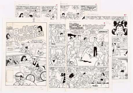 Betty and Veronica # 113 (1997). Cover and 5-page story original artwork drawn… | Comic Book Auctions ltd