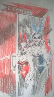 Lapone, Antonio - Dessin original au crayon couleur " Playroom"  (2016) | Catawiki