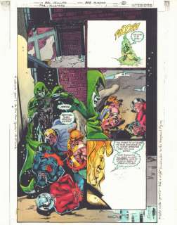 Bob Almond, John Kalisz, Sal Velluto | Jsa: All Stars #1 P.21 Color Guide Art - Spectre, Sentinel, Flash, Hawkman, And Wildcat - 2003 | Anthony’s Comic Book Art