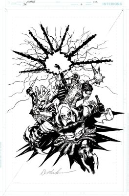 Doug Mahnke - Justice League #6 Cover (Batman, the Ray, Black Canary, Killer Frost, Vixen Ready For Battle!) 2017