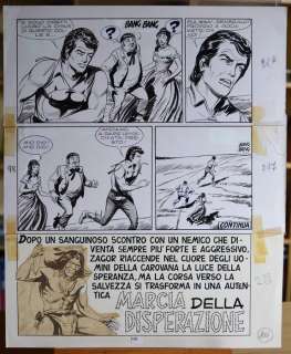 Ferri, Galieno - Original plate no. 113 "Messaggi di morte" page 100 (1974) | Catawiki