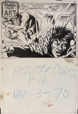 Gene Colan | Daredevil 63 Page 12 - Splash | Panel Page Art