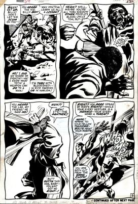 Gene Colan, Syd Shores | Daredevil #69 P 9 (Black Panther Battles the Thunderbolt Gang!) 1970 | Romitaman