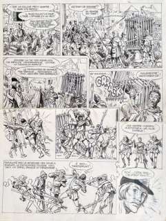 Funcken/Le chevalier blanc. Planche originale n°2/12 de… | Dagoty