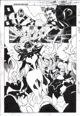 Rachel Dodson, Terry Dodson | Ultimate Endgame #5 P.12 - Wanda Splash - Signed - 2026 | Anthony’s Comic Book Art