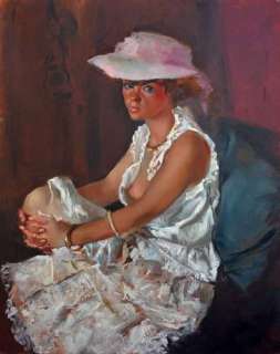 Pierre-Laurent BRENOT . Â« Caroline Â». Huile sur toile. Format 80 x 64 | Tessier Sarrou