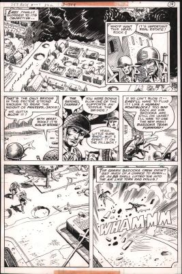 Dick Ayers, Romeo Tanghal | Sgt. Rock #323 P.11 - Advance on the Bridge - 1978 | Anthony’s Comic Book Art