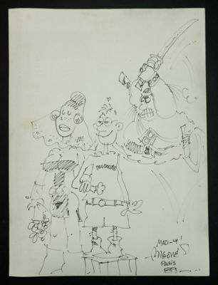 SERGIO ARAGONES ,BD, MAD-LY, Dessin Original Signé, PARIS 1989, Original Drawing | eBay Europe (Buy It Now)
