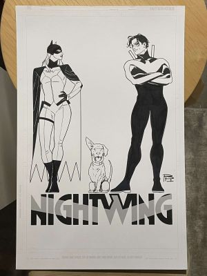 Bruno Redondo | Nightwing Omnibus Vol. 2 Cover (Traditional Art) | Black Diamond