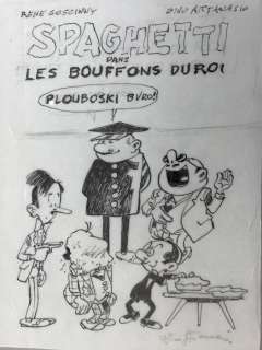 Attanasio, Dino - Projet de couverture - Spaghetti - Les Bouffons du Roi | Catawiki