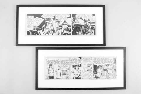 Pair of Original A. Saunders Comic Strips, Mary Worth & Steve Roper | misc / divers
