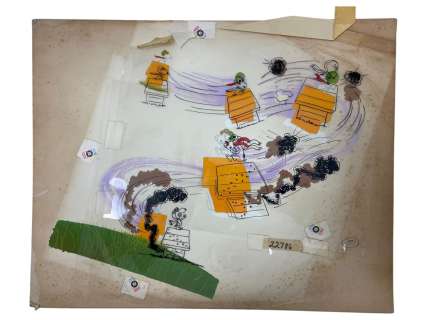 Vintage Peanuts A Charlie Brown Charles Schulz Original Production Cel Storyboard Animation Art | Los Angeles Estate Auction