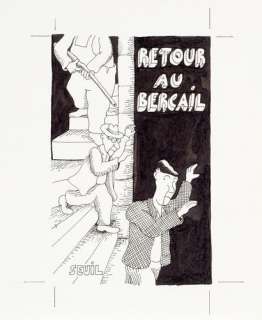 Heitz, Bruno (1957) | Illustration encre de chine, couverture du livre Retour au… | Stanley’s Auction