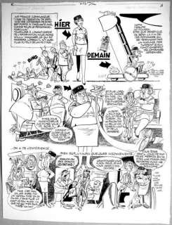 Air France - Gag... | Air France - Gag en une planche originale : "Ces merveilleuses... | Farrando