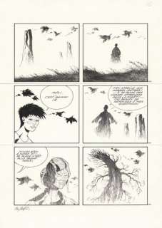 Didier Comès (1942-2... | La maison où rëvent les arbres Encre de Chine sur papier... | Tessier Sarrou