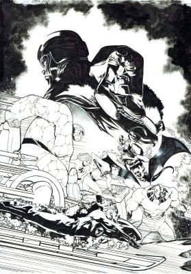 Fantastic Four #1 Venom War variant cover | Black Diamond