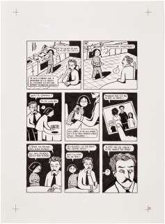 Marjane Satrapi | Persepolis (Original Book Art, page 57) | Sotheby’s