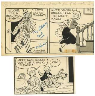 A Trio of "Mutt and Jeff" Comic Panels | Van Eaton Galleries