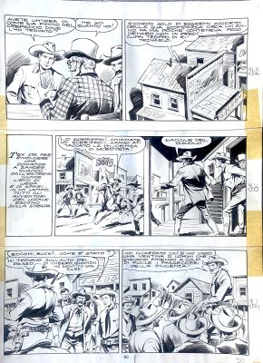 Galep (Aurelio Galleppini) | Original page for Tex n. 29. Cm. 24,5x33,5. Ink. Mint. Code 2039. | Segni e Disegni